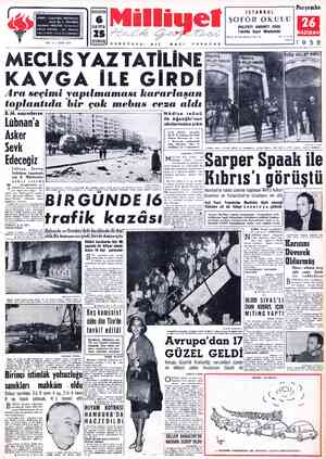 Milliyet sayfa 1