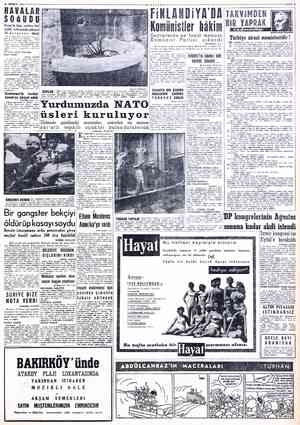  B TEMMUZ 1958 *« HAVALAR SOĞUDU Sıvas'ta bâzı yerlere kar yağdı, şehrimizde suhunet 16 dereceye düştü nizde hava so- eye —