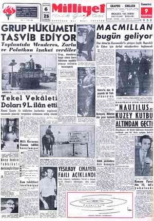Milliyet sayfa 1