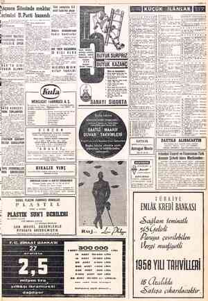  /TARALIK 195800 [’,oçmen Silesinde muhlar .etimini D.Parli kazandı. SAYFA: 8 * MİLLİYET Türk sanayicisi 6.5 misli fazla kâr