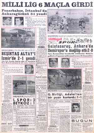  MİLLİ LİG 6 MAÇLA GİRDİ Fenerbahçe, İstanbul'da Ankaragücünü 3-1 yendi | ERGÜN : MAÇIN EN İYİSİ SEYİRCİ: 13551 HÂSILAT:...