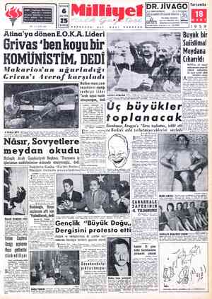  DR. JİVAGO)| nt 6 Yazan: BORİS PASTERNAK Çev.: S. TİRYAKİOĞLU Tntilâl ve harp ateşi içinde şahsiyetini, aşkını ve ha —Ü SAYFA