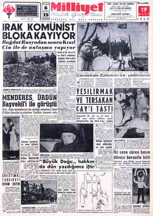  ADRI TEL TELGRAF: MİLLİYET, İstanbul POSTA KUTUSU : E$ : Cağaloğlu, Mollafenari sokak No. 1 - İSTANBUL 492, İstanbul EFON :