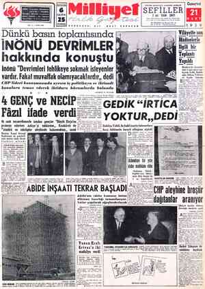 Milliyet sayfa 1
