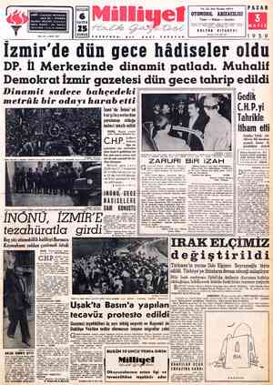 Milliyet sayfa 1