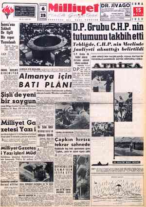  ADRES : Cağaloğlu, Mollafenari sokak No. 1 - İSTANBUL | İf TELGRAF: MİLLİYET, İstanbul POSTA KUJUSU : 492, İstanbul P TELEFON