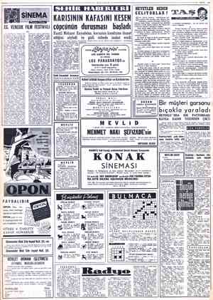  SAYF SKi anEaranndee eai dddi dd de ea ee de dt *k XX. VENEDİK Fi adlı yeni filmi.. Anlaşılan, — bu Yilkl çekişme Bergman,