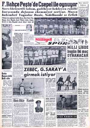  F.BahçePeşte'deCsepelile oynuyor Sarı-lâcivertli takım, galibiyet bekleyen rakibi karşısında defansa ehemmiyet veriyor. Maçın