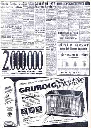  80 EKİM 195 Meclis Reisl kampanya bitiyor © Baştarafı Birincide | Jara vefa ve parti disiplini gibi husus. lardır. YIRCALI