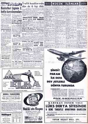  B KASIM 19590rxeens Ba;(îalbol ASKETBOL lig maçlarının ikinci haftasına bugün Spor ve Sergi Sarayında yapıla- cak...