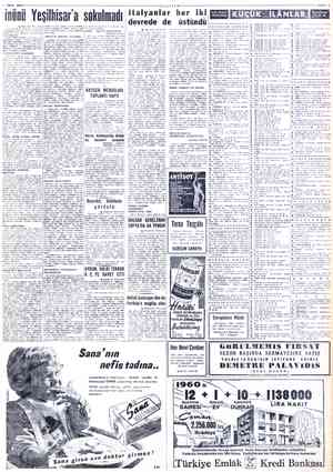  & NİSAN 1960 . 1 b Baştarafı Birincide Gece gaat 20 de Ürgüp'e varan Inö 'nü yorgünlüktan rahatsızlanmış Ve dak. ” kendisine