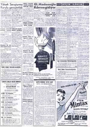  13 AĞUSTOS 1960: Yüksek Soruşturma Kurulu genişletildi desinin 2 mel fıkrasına aşağıdaki — hü- küm ilâve edilmiştir:...