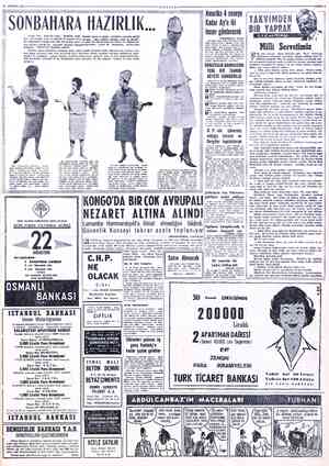  Y7 AĞUSTOS 19604 'SONBAHARA HAZIRLIK... .| men üçüncü senedir ki, memnun... Velhasıl bir kısalıktır gidiyor. Pari: ladı....