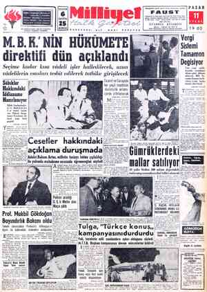 Milliyet sayfa 1