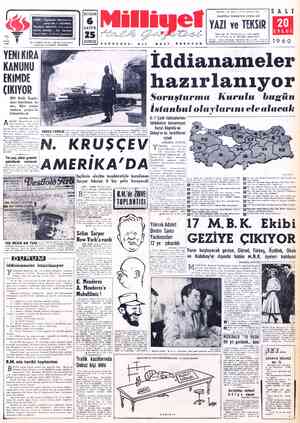  ADRES ; Cağaloğlu, Mollafenari sokak No. 1 - İSTANBUL ğ TELGRAF: MİLLİYET, İstanbul POSTA- KUTUSU ; 492, İstanbul TELEFON :