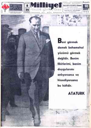  Perşembe BUGÜN ATATÜRK HAFTASINDA Hu | 8 MUSTAFA ATATÜRK'ün ROMANI TELGRAF: MİLLİYET, İstanbul SAYFA Yazan: RAKIM ; PAL İ...