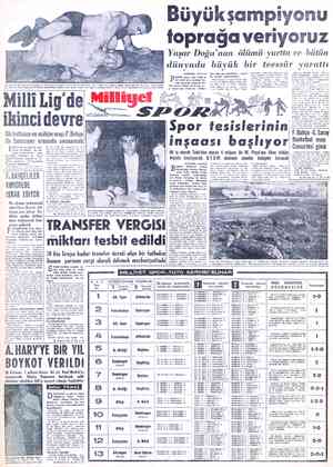 Evvelki gün bir kalp krizi neticesinde far. Resimde Yaşar Doğu güreşi bırakıp antrenörlük yaptığı sırada keı Milli Lig'de...