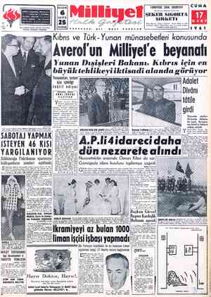 Milliyet sayfa 1