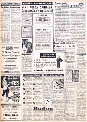  **26 NİSAN 1961 MİLLİYET- Fransanın beyinsiz SEHİR HABERLERİ | : Eerae oluv Generalleri Dış ticaret durumumuz S".M'"ARAGA...