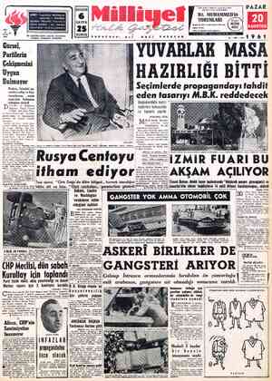 Milliyet sayfa 1