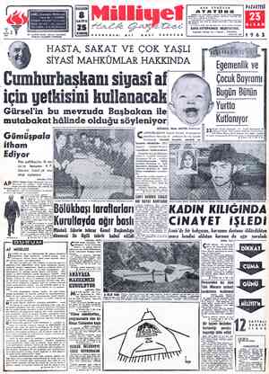 Milliyet sayfa 1