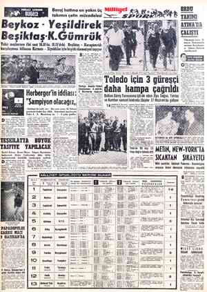  1962 ŞİLİ DUÜNYA KUPASI SANTİAGO, ÖZEL Kupasının başlama- sına bir gün kala Alman milli takımının — ünlü an- trenörü...