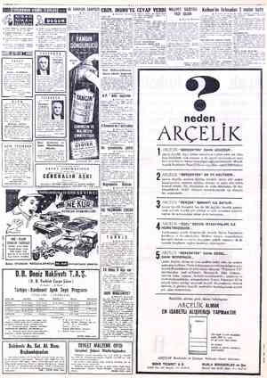  4 ARALIK 1962 eee MİLLİYET SAYFA: T Ki ÖNÜ' MiLLiYET GAZETESİ e fırtmadan 3 motor battı Ki KAMYON ÇARPIŞTI ERİM, İNÖNÜ'YE...