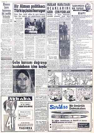  # ARALIK 1962 Kansere karşı koruyucu bir madde bulundu Amerikan doktorları, insan kanındaki serumda — kan- serden koruyan bir