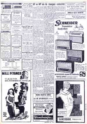  25 ARALIK 1962 vv SAYFA: T “MİLLİYET" m,:’ CeT £ sşar (AP ve MP'nin iki önergesi reddedildi | Pw aamana | srmunu'nnera b |