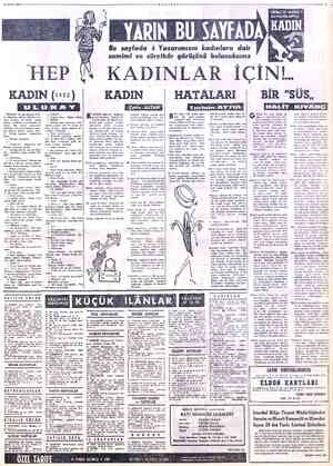  5 OCAK 1963 KADIN (s:::) A YULUNAY | (Mükellef bir apartmanın zevk- le döşenmiş salonu. Hanım, kol- tuğa oturmuş, sol elinde