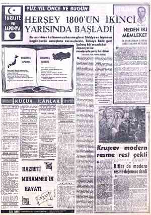  20 OCAK 1963 « P 4 ilçi Nüfusu: 92.700.000 SEATO. 370.000 kilometre kare. Başkent: Tokyo (8.800.000 nüfus) Parası: Yen: 100