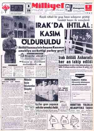 Milliyet sayfa 1