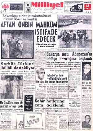 Milliyet sayfa 1