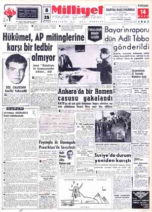  “ADRES : Cağaloğlu, Mollafenari sokâk No. £ - İSTANBUL TELGRAF: MİLLİYET, İstanbul POSTA KUTUSU : '492, İstanbul BUGÜN SAYFA