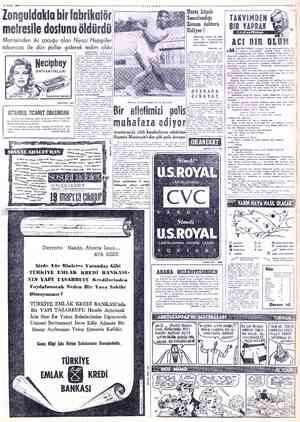  H OMART 19630 Tonguldakta bir fabrikatör mefresile dostunu öldürdü Metresinden iki tabancası ile dün polise giderek teslim