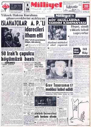 Milliyet sayfa 1