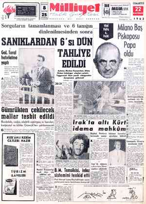 Milliyet sayfa 1