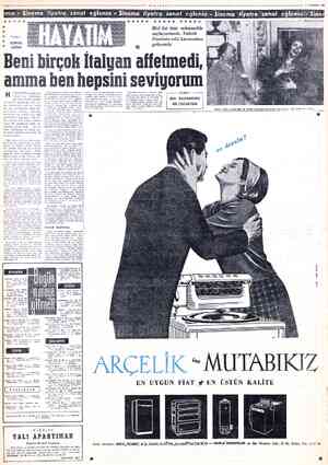  SAYFA; Göcereses MİLLİYET 2 TEMMUZ 1965 —i *x*k k*x* **t * * kkk (ü l l F- H H - ;i FF ÖE K Y | K EF A FA H Bizi üst üste...