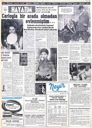  9 TEMMUZ 1968 ©6 Meksika'da beni bir avukat, O'nu da bir avukat aNN Sophla ve Carlo Pontl, Meksika'da yatlarını...