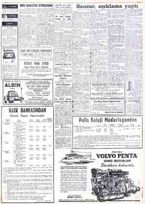  SAYFA: T 20 AĞUSTOS 19634 MİLLİYET SAREE | BENİ RAHATSIZ ETMEZSENZ SŞt M0 | Sancar, açıklama yaptı aN © Baştarafı Birincide |