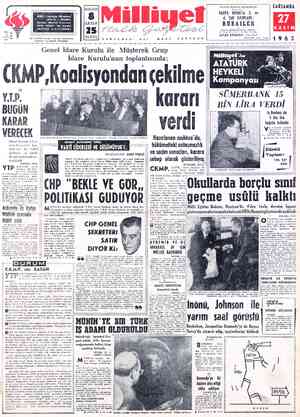  Cağaloğlu,; Möllafenari #okak No. 1 - İSTANBUL TELGRAF: MİLLİYET, İstanbul POSTA KUTUSU : “492, İstanbul TELEFON : 7 42 10 |