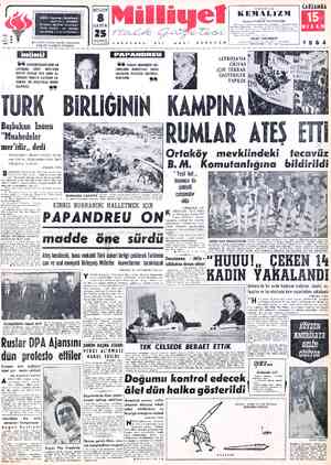 Milliyet sayfa 1