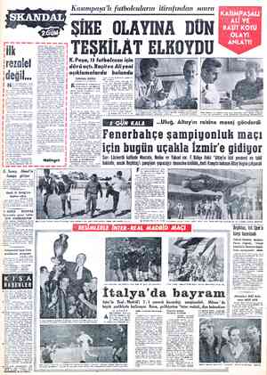  £ Fenerbahçenin önünde şampiyonluj darıp — kurtaramayacağı e inler'in koca Reai Mad- N Tİd'i ezerek Şampiyonlar Şampl. yonu