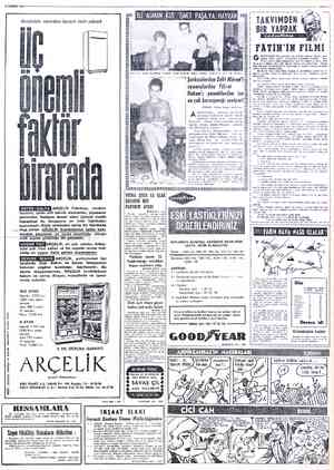  18 TEMMUZ 196404 Marada KAT ARÇELİK Fabrikası tesisleri, işinin ehli teknik elemanlar kapasitesi Buzdolabı seçerken karara