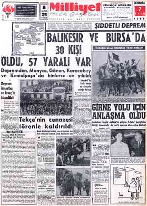  ağaloğlu, Mollatenari sokak No 1 - İSTANBUL TELGRAF: MİLLİYET, İstanbul S POSTA' KUTUSU : 491 İstanbul a ŞTELEFON : 27 43 t0