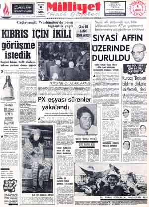  ADRES : Caj oğlu, Mollafenari sokak No. 1 - İSTANBUL TELGRAF: MİLLİYET, İstanbul POSTA KUTUSU : 492, İstanbul TELEFON * 22 44