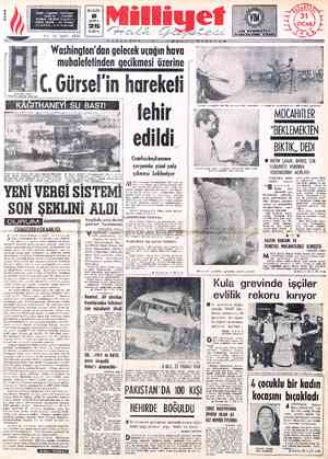 İlokak No, 1 İSTANBUL TELGRAF: MİLLİYET, İstanbul Ykkık 491, İstanbul 40 (Santral) POSTÂ: KUTUSU TELEFON : Yil: 16,“SAYI: 6