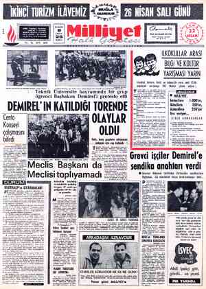  ADRES : Cağaloğlu, sokak No. 1 - İSTANBUL TELGRAF: MİLLİYET, İstanbul POSTA KUTUSU : İstanbul TELEFON : 22 44 10 (Santral) K