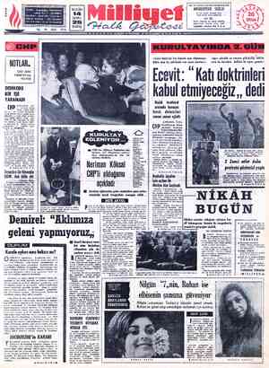Milliyet sayfa 1