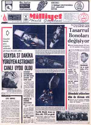  Bu hafta “Modern Masters of Time SEIKO 70 Mü SAAT ARMAĞAN EDİYOR ADRES: Nuruosmaniye Caddesi No: 65 İSTANBUL TELGRAF:...